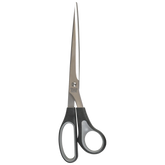 Papierschere Soft-Touch | spitz, 250 mm, schwarz/grau